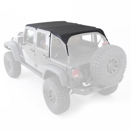 SMITTYBILT 10-18 WRANGLER (JK) - 4 DOOR EXTENDED TOP - BLACK DIAMOND 94635